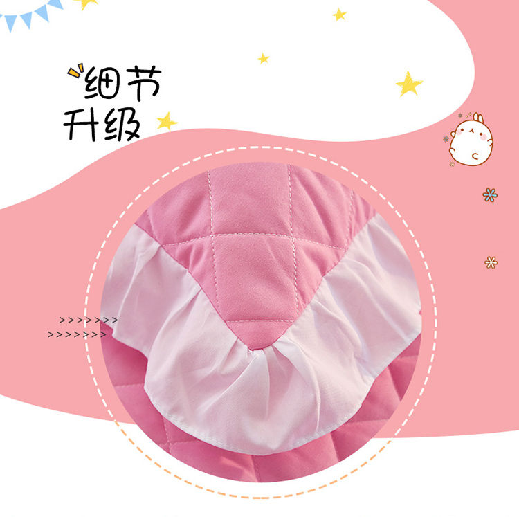 Phiên bản tiếng Hàn của chất liệu ren mềm mại có đệm lót đệm giường ngủ bốn mảnh cộng với váy cotton ga trải giường nệm đặt ấm áp chăn gối