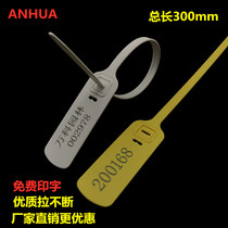 Disposable plastic seal logistics container anti-theft lead seal code coded plastic safety lock tie rough