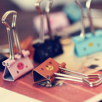 Hairdsman Ticket Folder File - pad Cleaning Clamp Long Tail Clamp Smile style