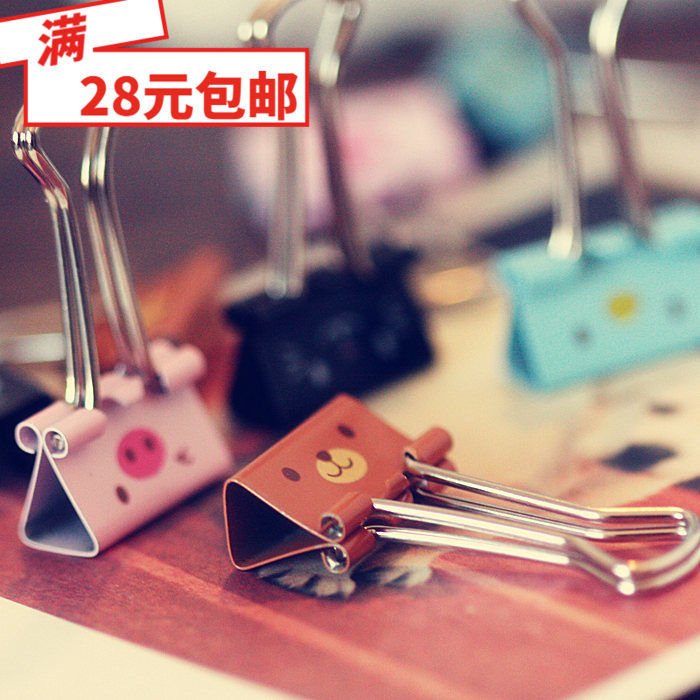 Hair Home Right-hand Dovetail Clip Paper Clip Paper Finishing Clip Clip Long Tail Clip Smile Style