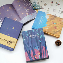 Color page illustration hand book Little Prince color creative literary Girl hand-painted hipster diary book