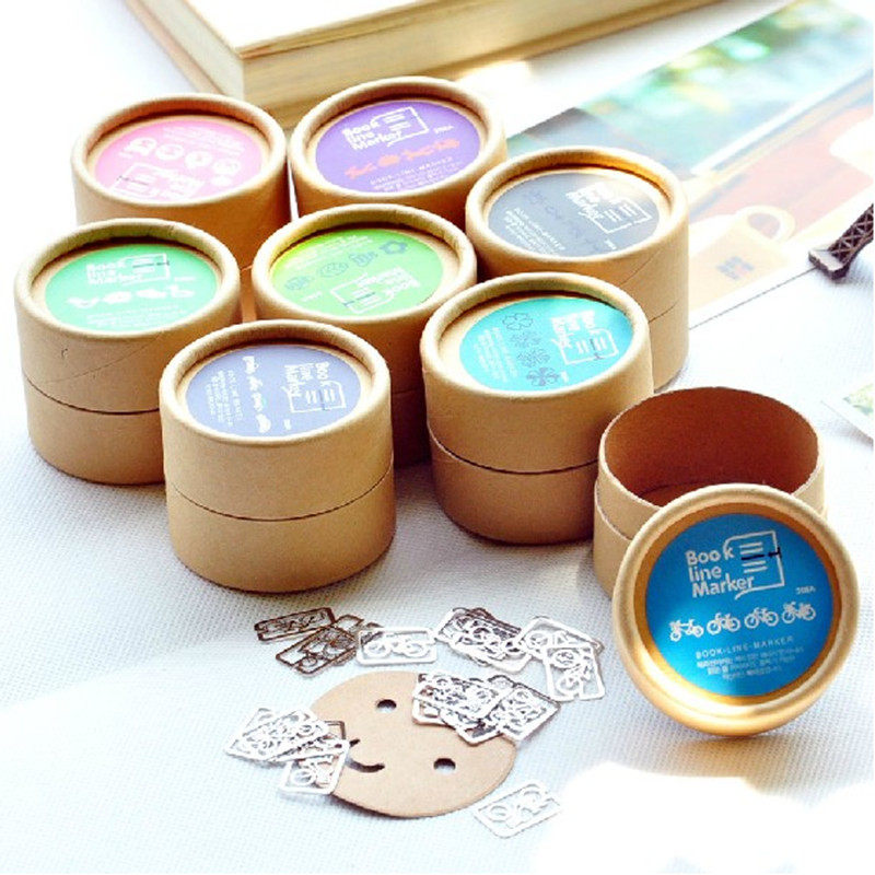 2 Iy and NoBook line marker creative cute boxed mini metal bookmarking 20 pieces