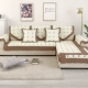 Sofa đệm cotton bốn mùa phổ quát bông đơn giản chống trượt đệm mục vụ rắn gỗ dày bọc sofa bìa lại khăn - Ghế đệm / đệm Sofa