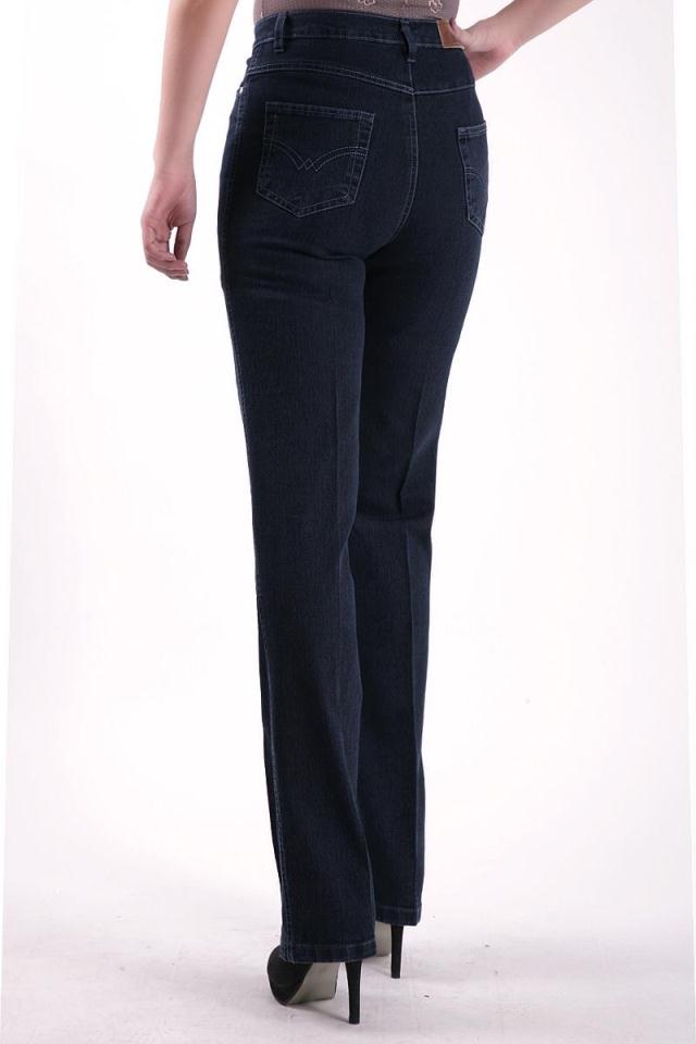 Phụ nữ trung niên kéo dài eo cao Trung niên thẳng thẳng cộng với phân bón Quần mẹ XL quần jeans nữ giản dị thời trang công sở nữ cao cấp