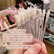 Mi Tang baa baa water balls recommend disposable plush lip brush convenient and clean 50 small cotton sticks with details