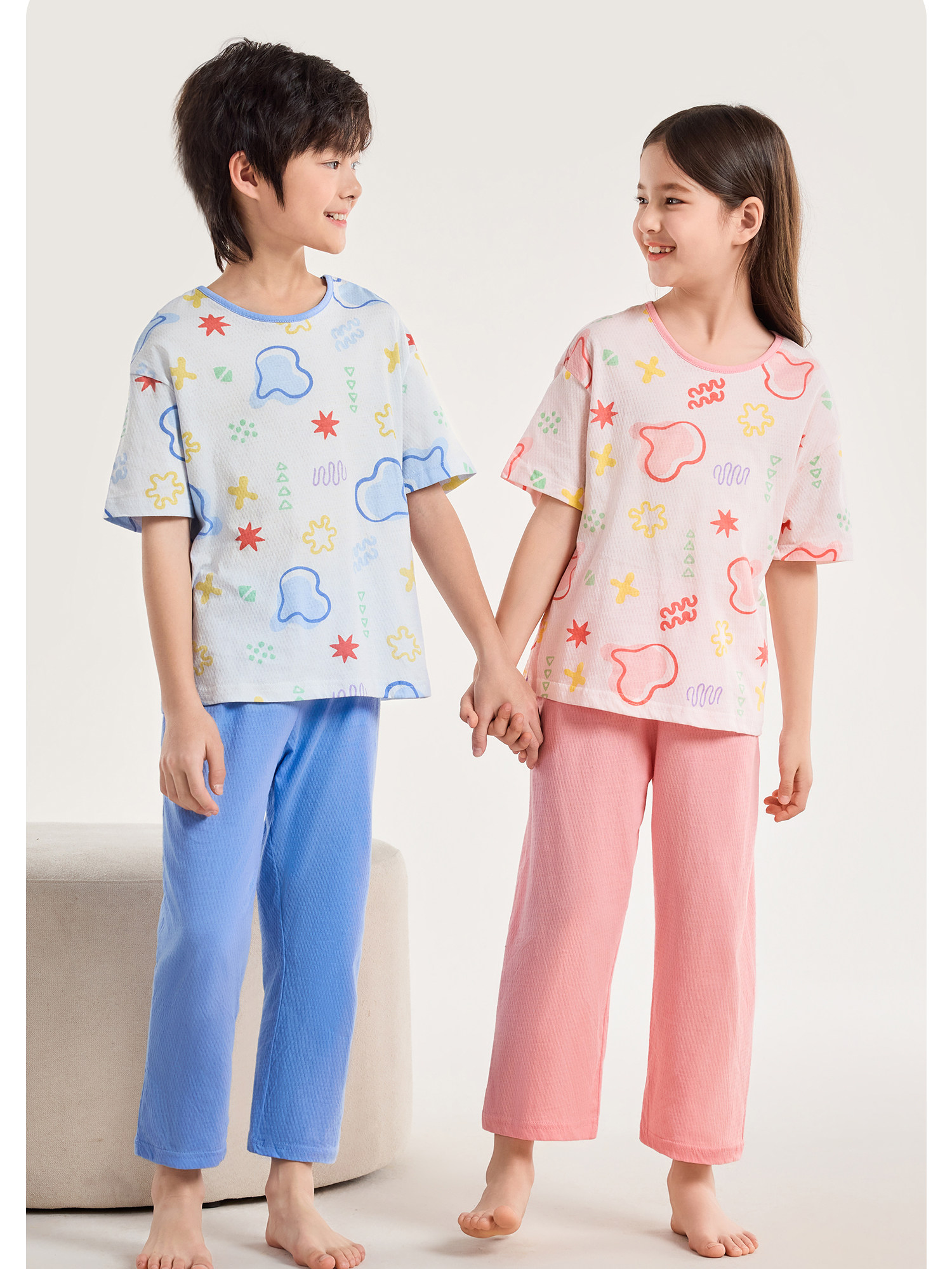 Summer New Arrival Mesh Pure Cotton Antibacterial Air Conditioning Clothes Red Beans — 27
