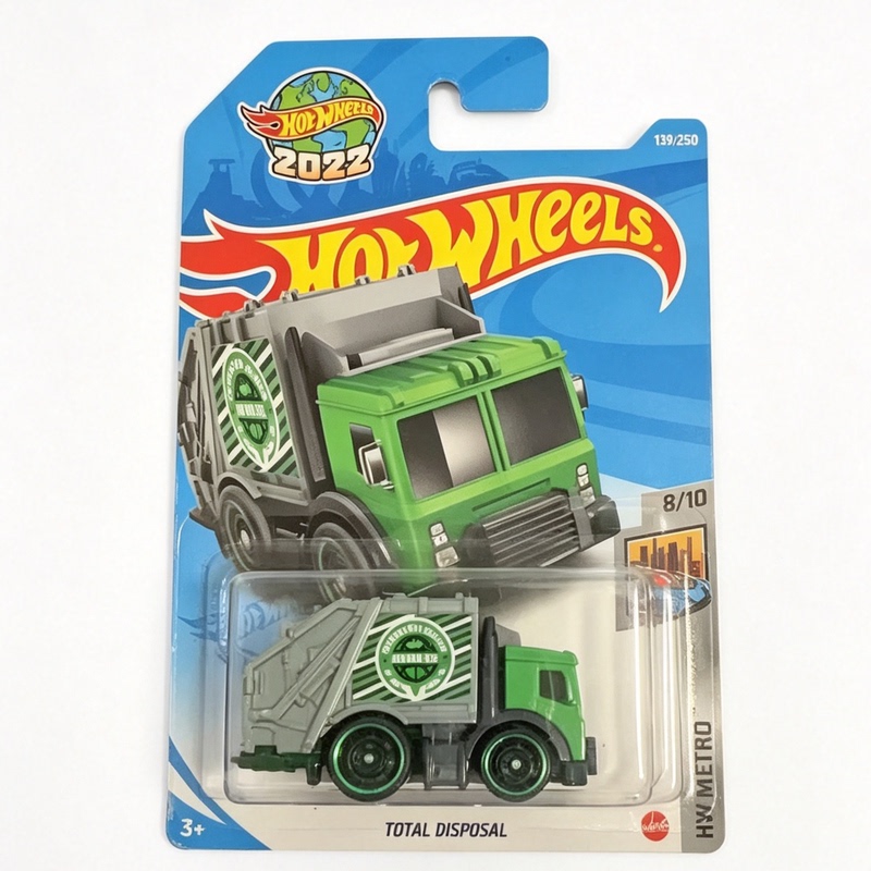 Hot Wheels Mini Sports Car Children's Toy Alloy Car Total Disposal Garbage Transport Truck Collection