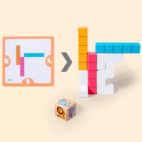 Интеллектуальная настольная игра, деревянная игрушка, обучение, 5-7-810 лет