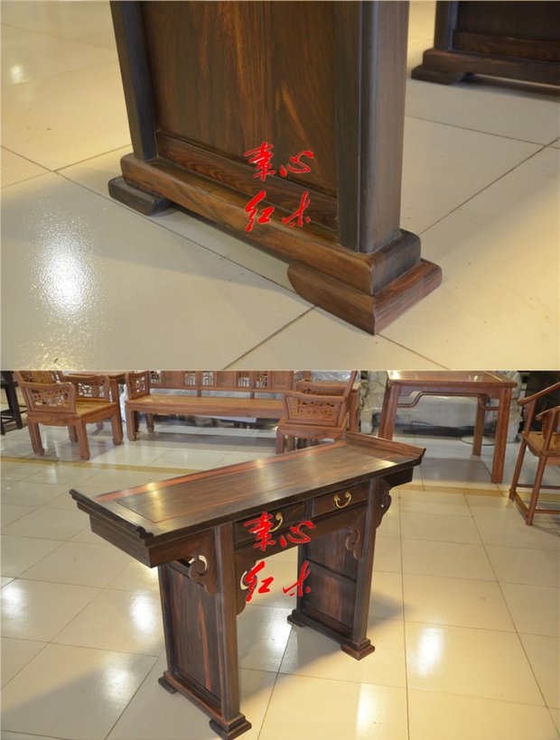 Suxin gỗ gụ nội thất Lào gỗ hồng đỏ trường hợp Sian Dalbergia hiên hiên gỗ thô - Bàn / Bàn bàn ăn gỗ nguyên khối