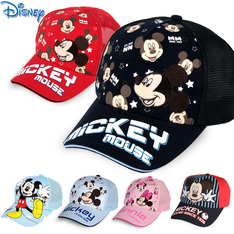 Disney Children's Hats Spring and Autumn Kids Mesh Hats Sun Hats Sun Protection Baseball Caps for Boys and Girls