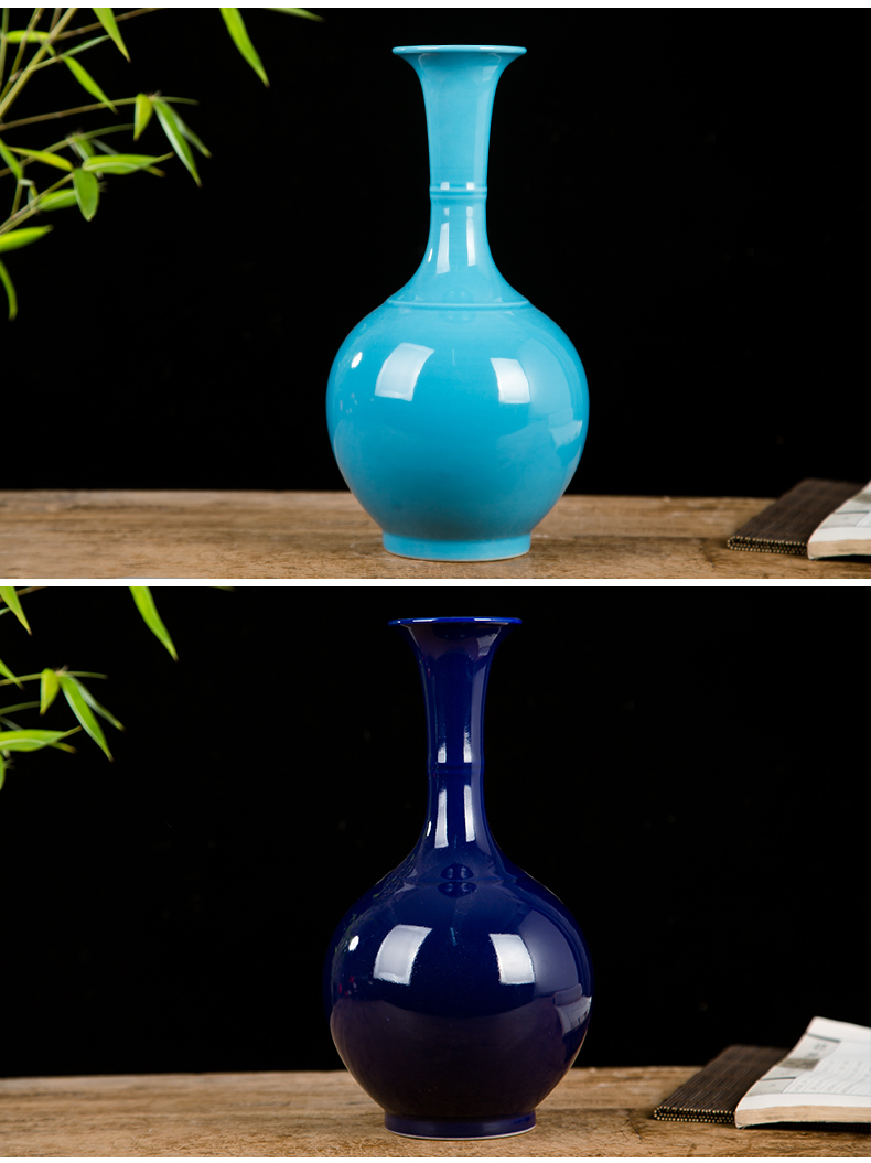 Jingdezhen ceramics white vase is contracted and I longquan celadon household decoration wine accessories furnishing articles