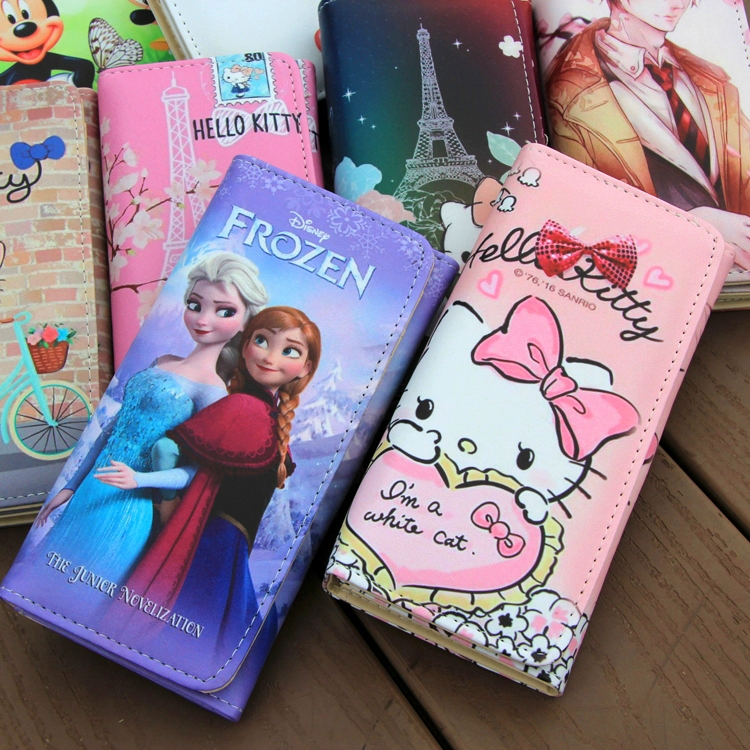 Hellokitty Hello Kitty Girl Cartoon Coin Purse Anime mới Nữ dễ thương Nữ sinh dài Khóa ví