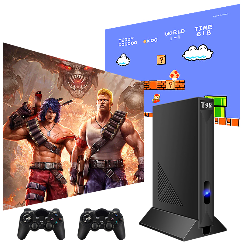 Game Console HD Home 4K TV Double Wireless Grip Nostalgic Classic Red and White Machine FC Street Mechatronic Play King of Fighters