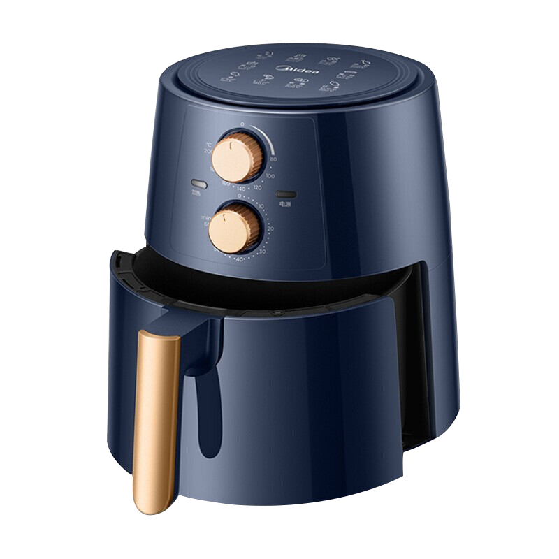 Midea Air Fryer Fully Automatic Fryer 4.5L Large Capacity Low Oil Light Fat Household Frying Pan Kz42E101L