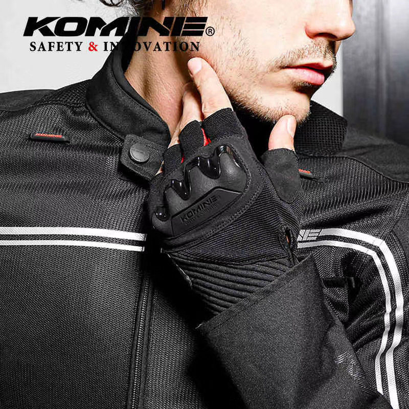 Japan K-card summer breathable semi-finger GK-242 cross-country locomotive gloves riding locomotive touch screen anti-fall