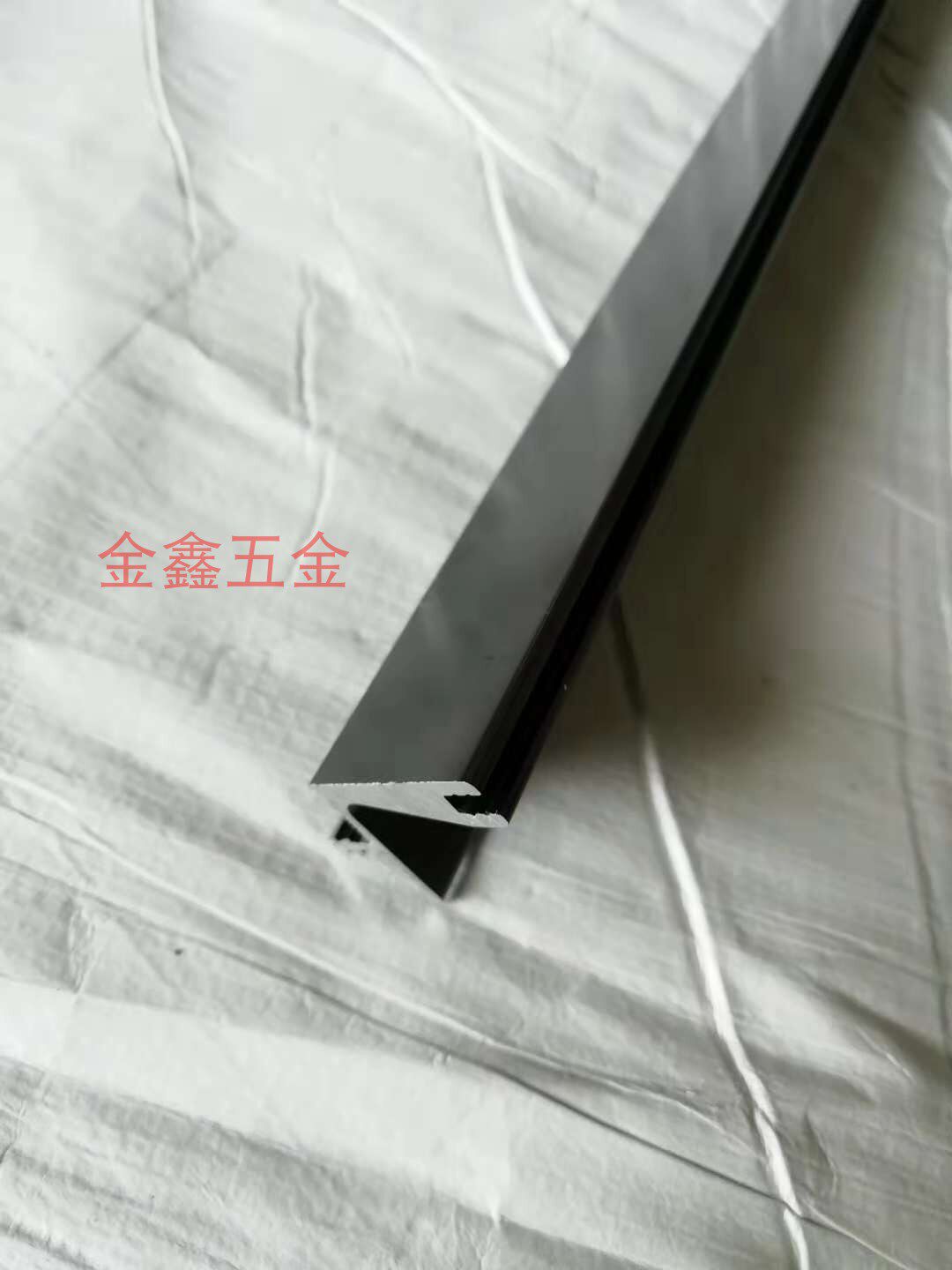 Cabinet door special invisible handle aluminum alloy hanging cabinet cabinet door embedded handle-free matte matte black iron gray 3 meters