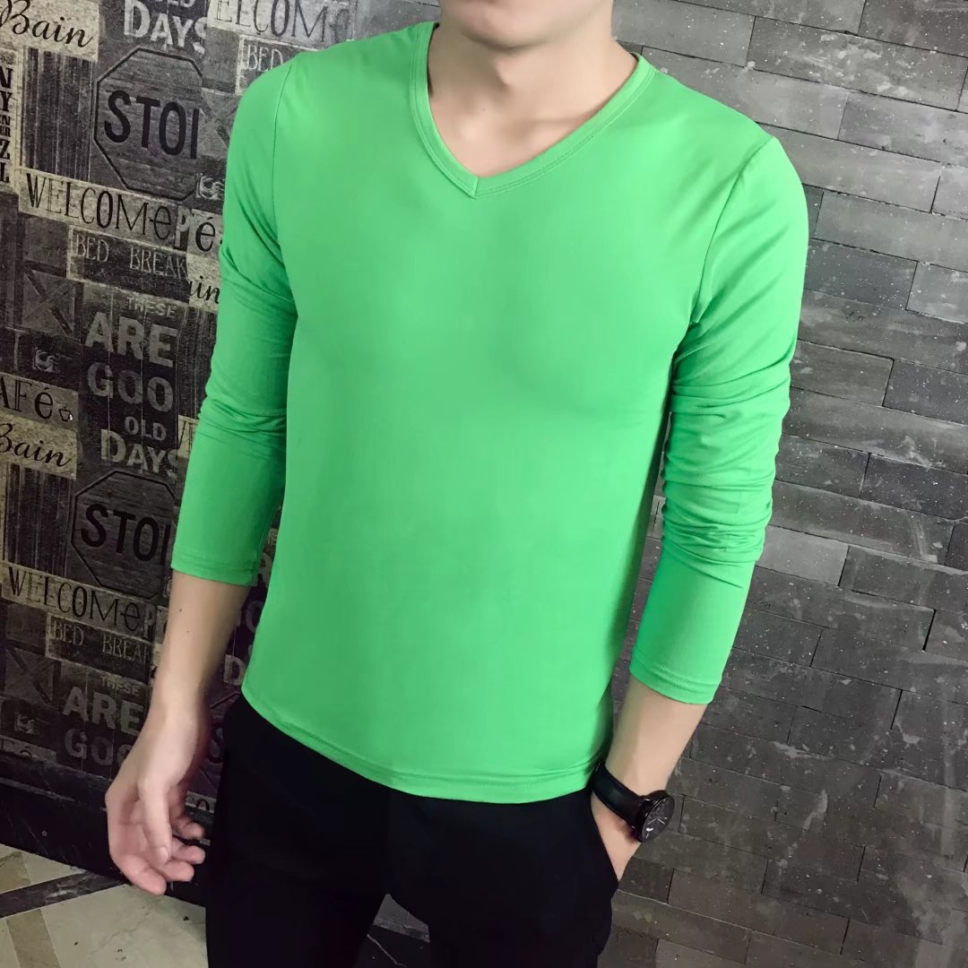 9.9 dài tay t-shirt nam phần mỏng chín chín t-shirt tops kích thước lớn màu rắn dưới 10 nhân dân tệ bán buôn áo sơ mi nhỏ