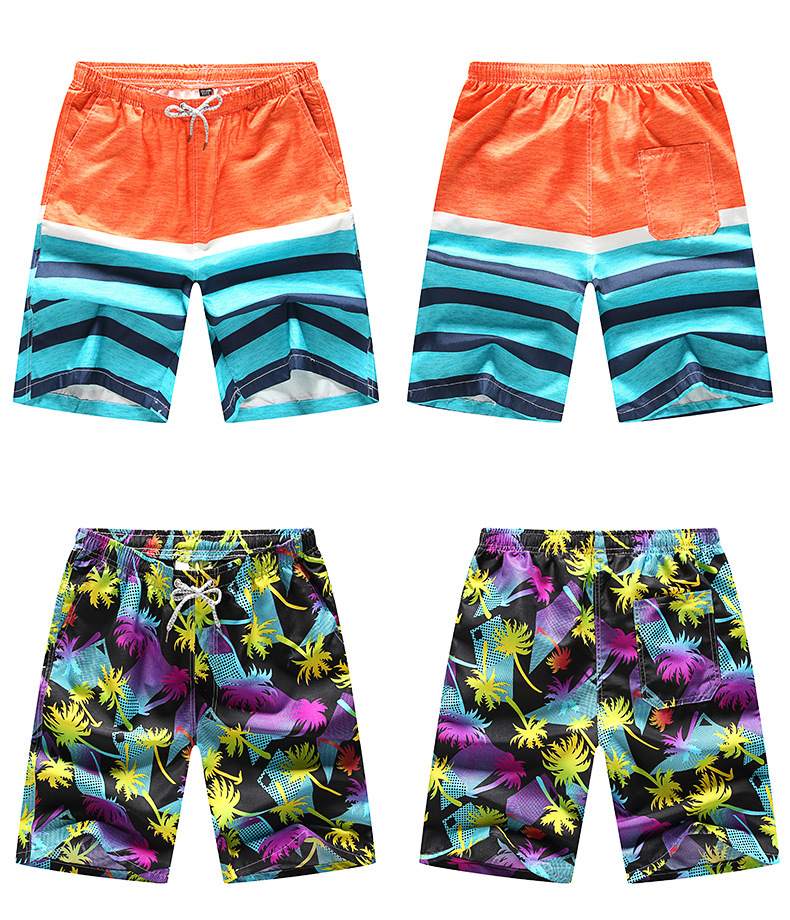 2019 quần short nam năm điểm quần cotton giản dị mùa hè thể thao quần rộng bãi biển mỏng phần lớn quần thủy triều - Quần bãi biển 	quần áo đôi đi biển hà nội