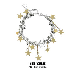 1STXULIE star tassel bracelet for women original niche design high-end cold style bracelet for men 2024 ຮູບແບບໃຫມ່