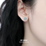 Небольшие дизайнерские серьги подходит для мужчин и женщин, серебро 925 пробы, простой и элегантный дизайн