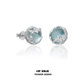 Небольшие дизайнерские серьги подходит для мужчин и женщин, серебро 925 пробы, простой и элегантный дизайн