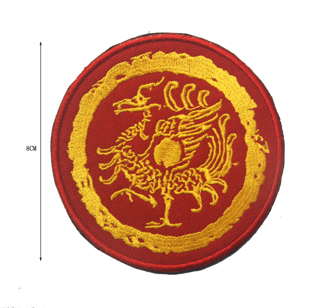 Thần Trung Quốc Beast Qinglong Hổ trắng Xuanwu Suzaku Thêu Armband Cá tính Armband Ba lô Sticker Velcro miếng nhám dán quần áo