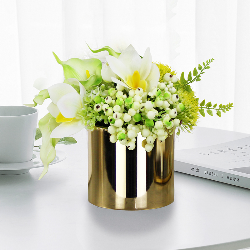 Light extravagant simulation flower pendulum piece minimalist living-room tea table decoration flower fake flower table high quality vase floral decoration