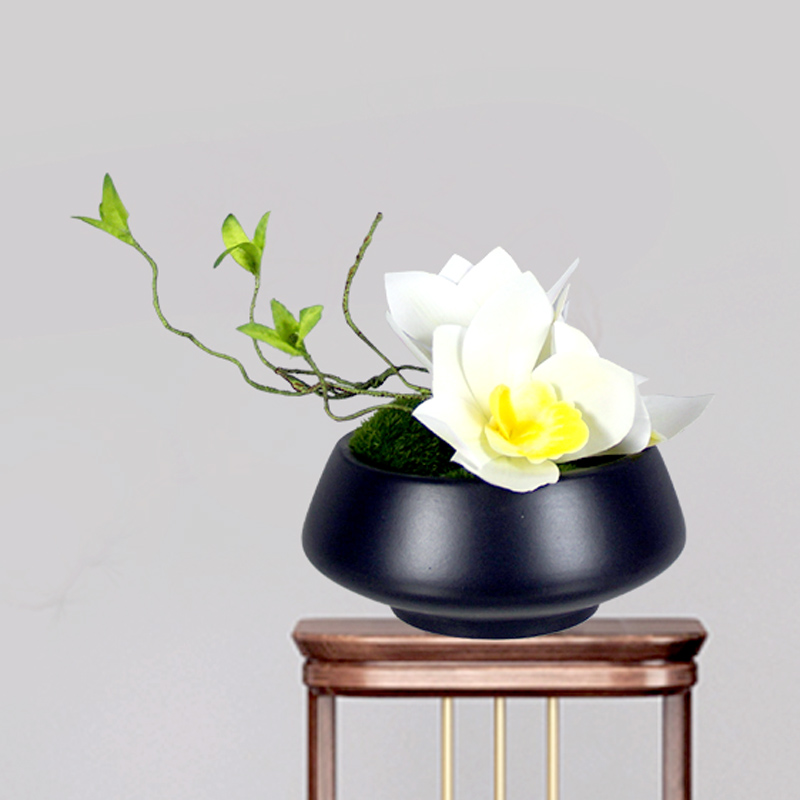 Desktop simulation flower fitting new Chinese living room dining room table tea decoration flower high-grade orchid fruit holistic fake