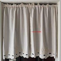 Export original single foreign trade finished curtain old inventory curtain cabinet curtain kitchen coffee half curtain wind water curtain