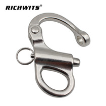 316 stainless steel fixed spring shackle snap shackle hand-operated quick-release shackle self-locking shackle