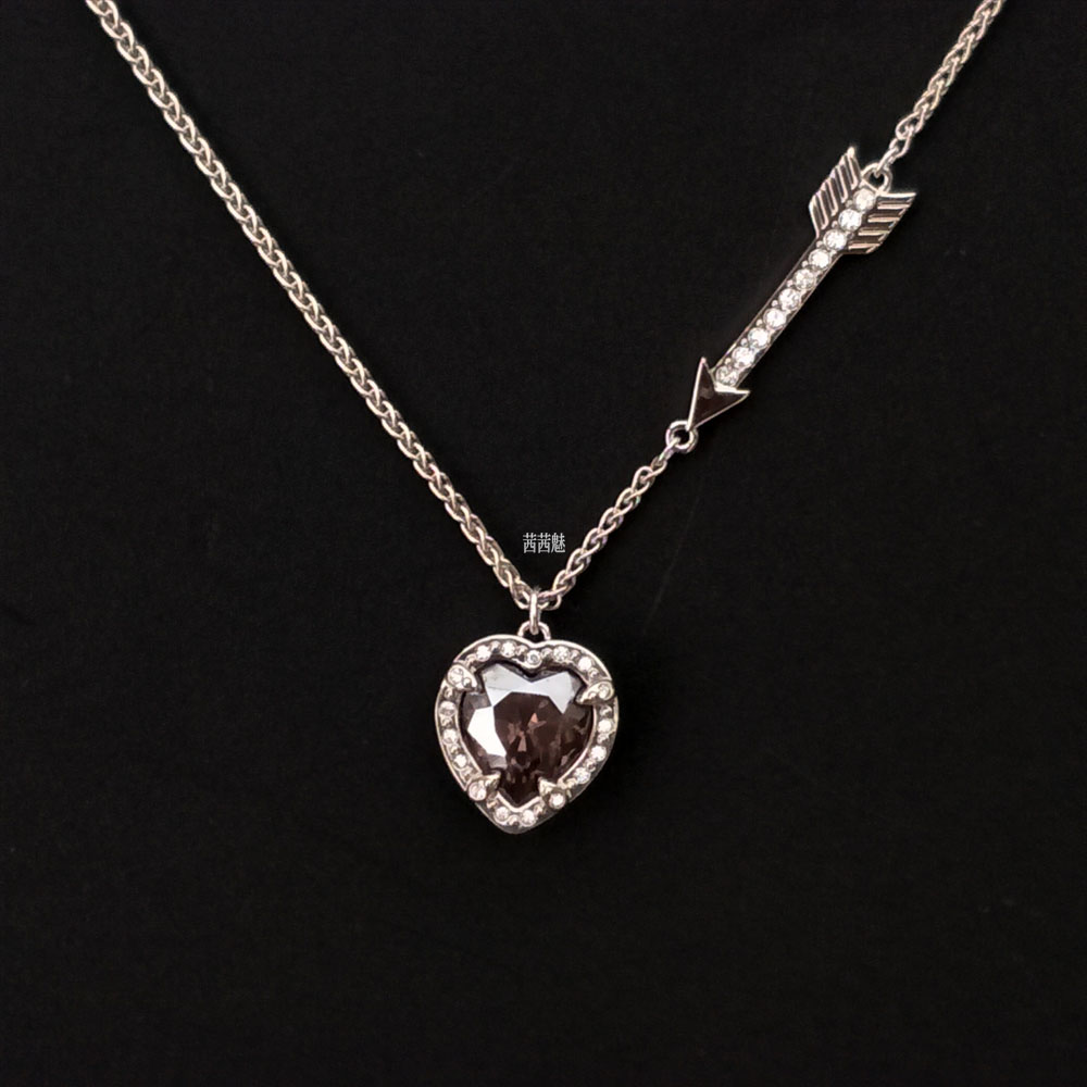 SPOT        ȭǥ  RED HEART SILVER NECKLACE 5019062