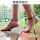 Lingshi about natural crystal black tourmaline anklet for men and women simple student couples handmade sexy Sen Department