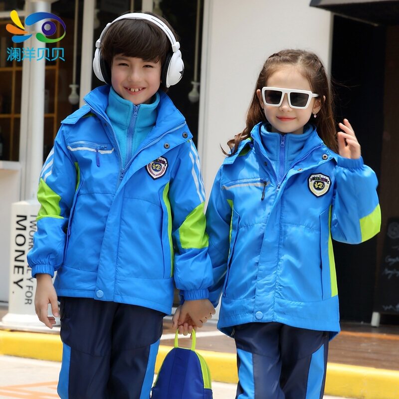 Children's Storm Jacket Set can be removed from the first, second and third grade primary school uniform class uniform kindergarten kindergarten uniform teacher uniform