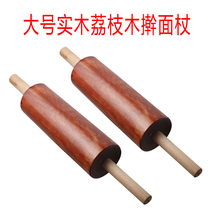  Large noodle stick Solid wood rolling pin Wooden hammer Roller stick Rolling stick Solid wood mahogany through-heart hammer hammer Rolling hammer rod