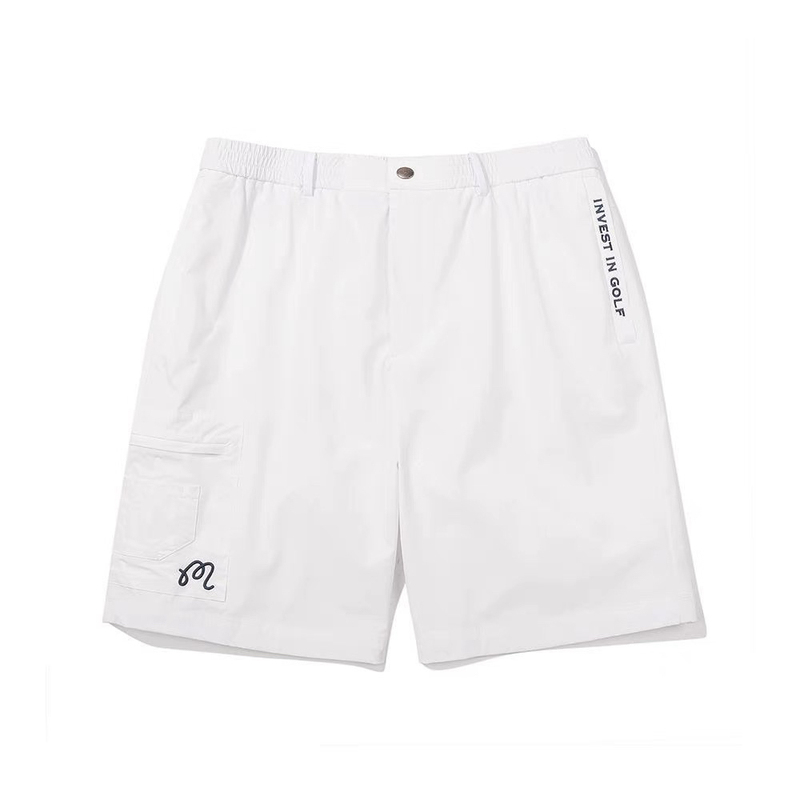 Korean Malbon Golf Men's Summer Golf Shorts with Tee Holder Golf Pants for Men