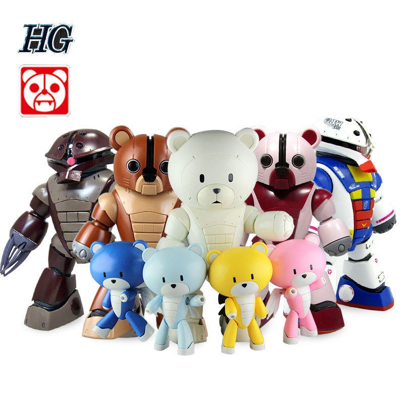 Bear model HGBF white bear pa F bear Pa 3 to change the bear generation second generation pink bear pa 2 assembly model