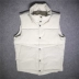 Mùa đông nam mới xuống cotton vest nam tự canh vest không tay áo đứng cổ áo vest thanh niên ấm áp ao khoac vest nam Áo vest cotton