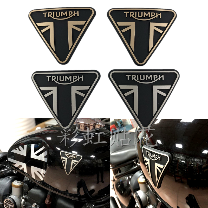 Suitable for Triumph Bobber Tfc Motorcycle Modified Fuel Tank Stickers, Three-Dimensional Car Stickers, Triumph Logo Helmet Stickers Suitable for Triumph Bobber Tfc Motorcycle Modified Fuel Tank Stickers, Three-Dimensional Car Stickers, Triumph Logo Helmet Stickers