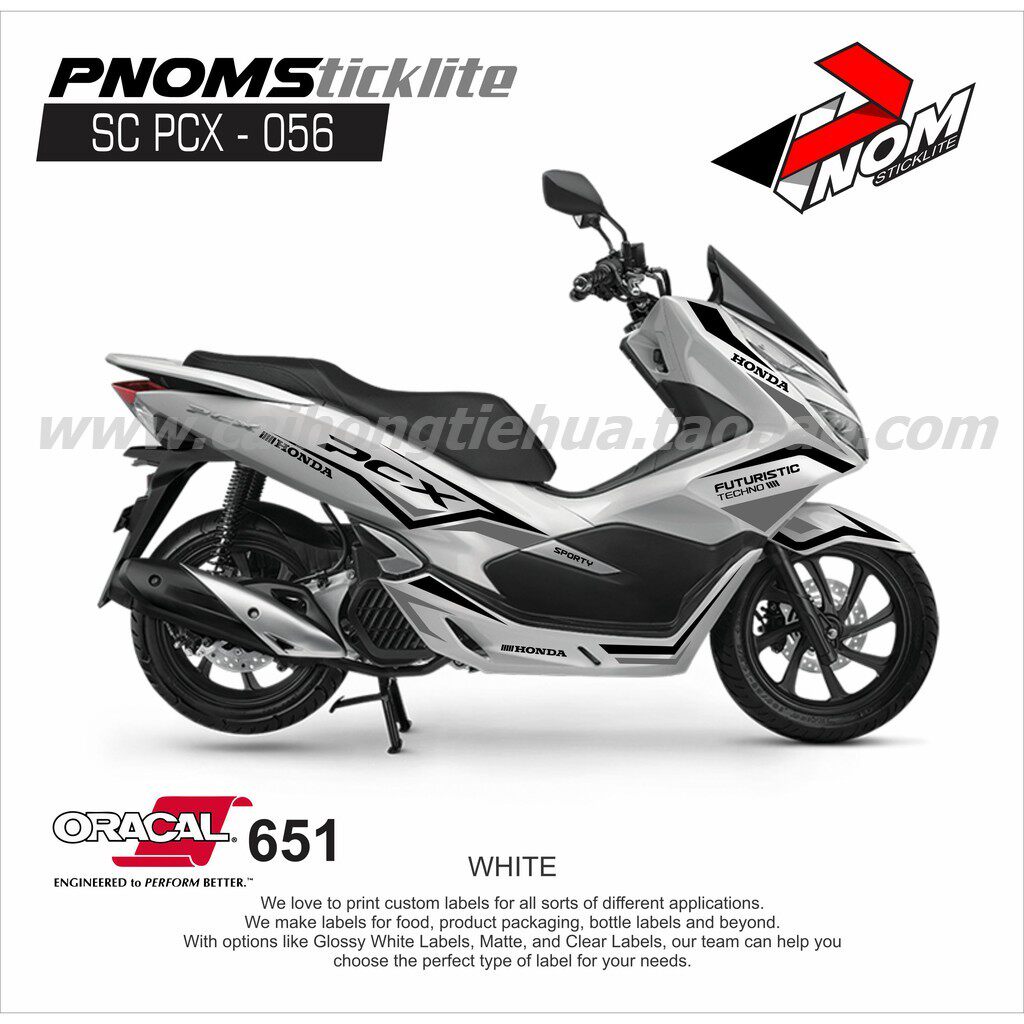 Suitable for Honda PCX150 full car sticker personality modification body shell engraving pull flower personality full car sticker