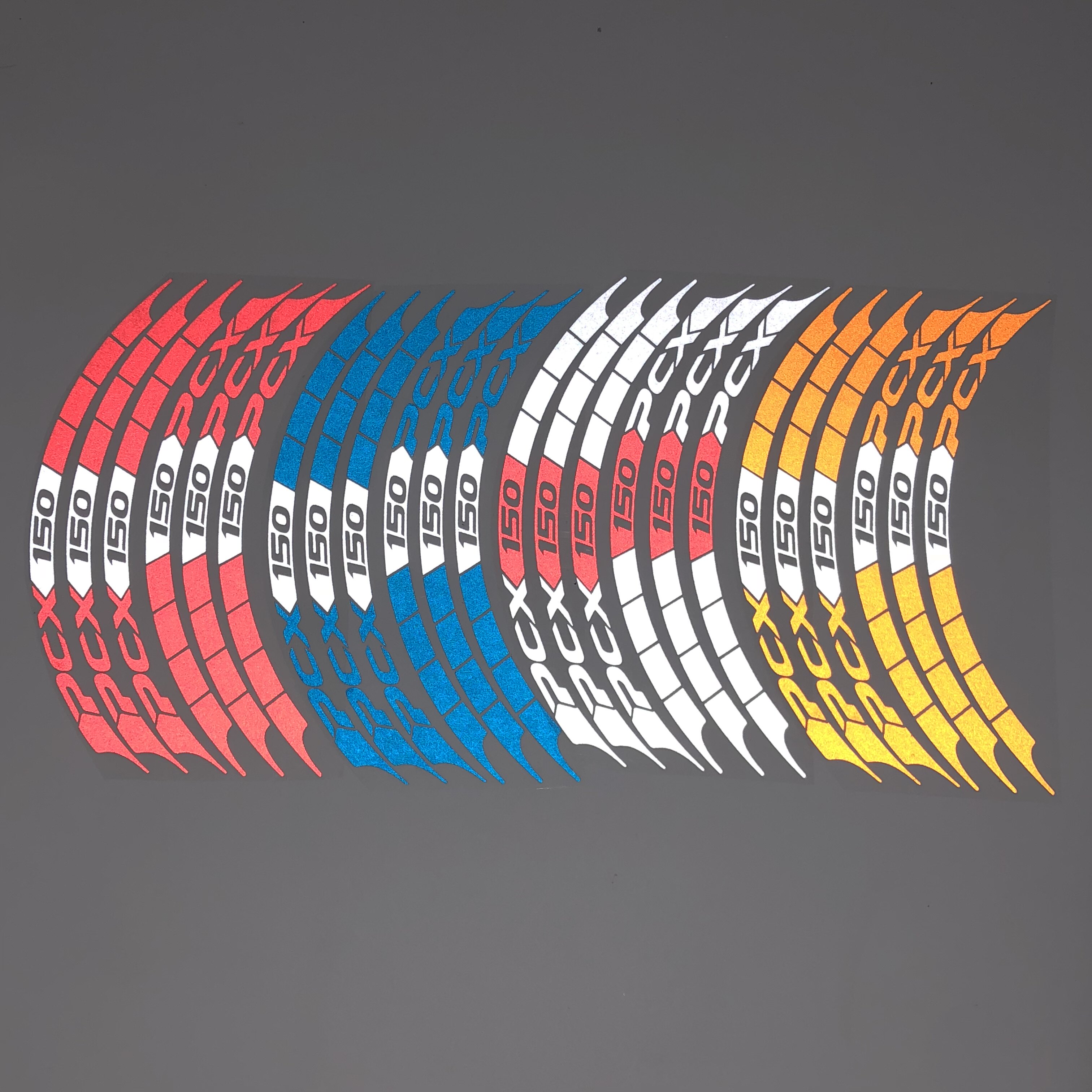 Suitable for PCX150 PCX125 decoration color wheel rim sticker steel ring line decorative sticker reflective strip