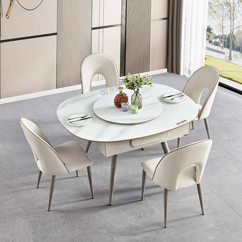 Mahjong table fully automatic home dining table integrated bi-functional solid wood mute mahjong machine electric bass machine hemp-Taobao