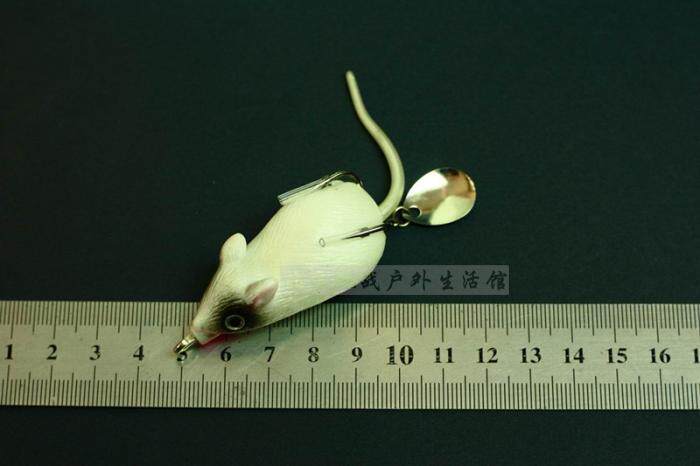 Mini mouse 12g pure white thunder frog Lua black fish Lua bait fake bait fishing bait fishing bait