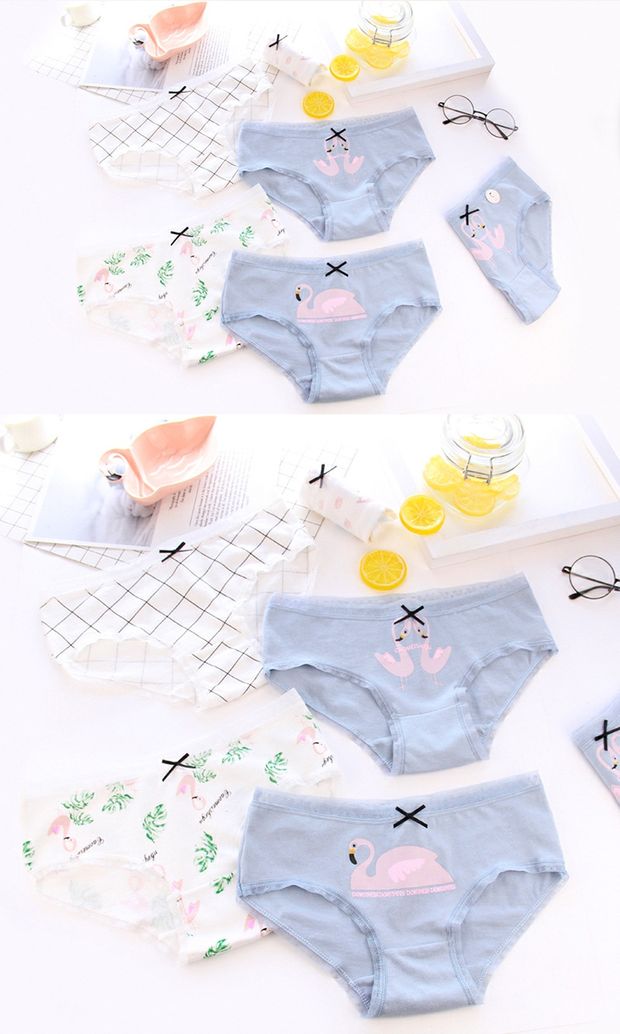 Quần lót nữ cotton eo thấp kích thước lớn nữ Nhật Bản cotton bên trong tập tin ren nơ túi hip tóm tắt mềm quần lót nữ thời trang
