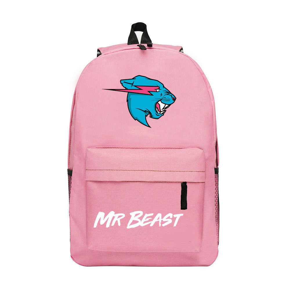 товар из китая mr beast大容量旅行双肩包野兽先生拉链透气 中小学生背包1-6年级 OTHER