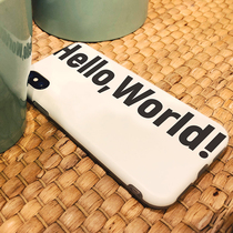 Orange Star Gao Helloworld Phone Case Computer Programmer C Language iPhone Apple 12 Little Black House