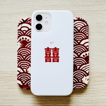 Orange Star Gaozhao Original Chuangxi Apple 12promax Phone Case Soft Shell All-inclusive Couple Protective Cover Good Luck Protective case