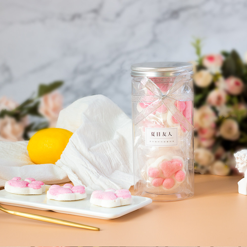 夏目友人貓爪棉花糖網紅零食可愛高顏值禮盒裝禮物糖果萬聖節