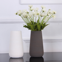 Simply modern creative drawing ceramic vase processory bench living room Nordic wind swing parts flower flower-fed dried flowers