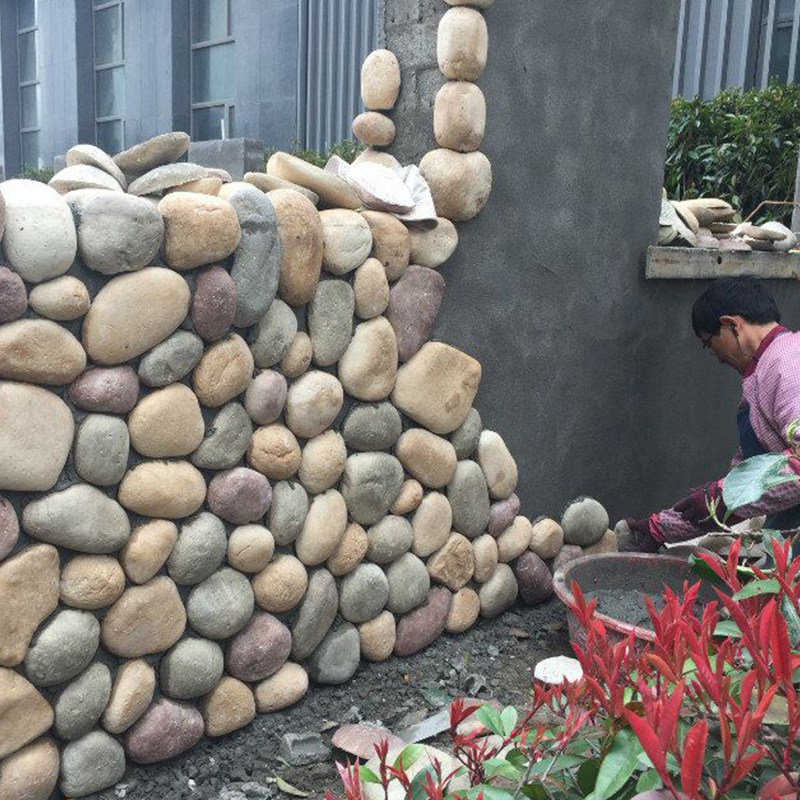 Artificial Non Natural Walled Cobblestone Riverside Stone Courtyard Garden External Wall Brick Cultural Stone Fishpond Culture Brick room