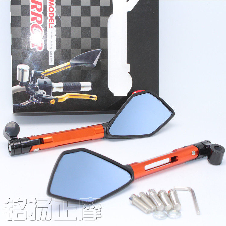 Supply motorcycle scooter moped modified rearview mirror Yamaha Sports car reflector extra large rearview mirror